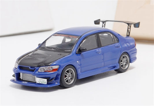 FAST & SPEED Mitsubishi Lancer Evolution VII MK7 Blue Limited Edition 999PCS ONLY 1:64 car Pre-built Model view1