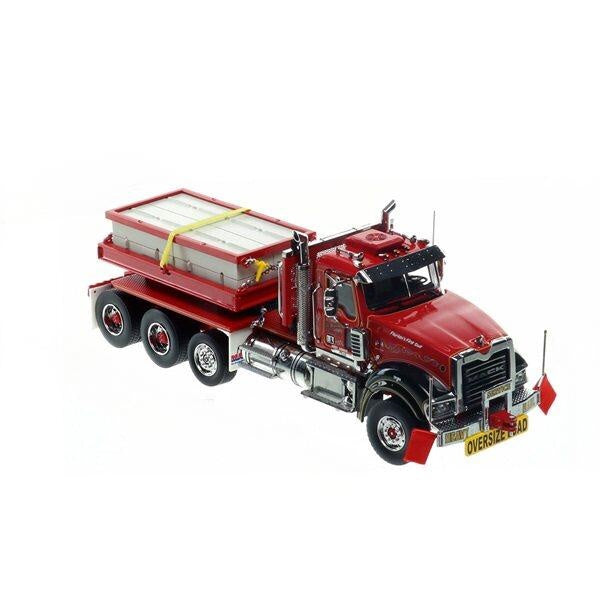 1:50 Mack DeBerardinis 2011 Titan 117 Tri-Axle Heavy Haul Replicas  Red Diecast Model