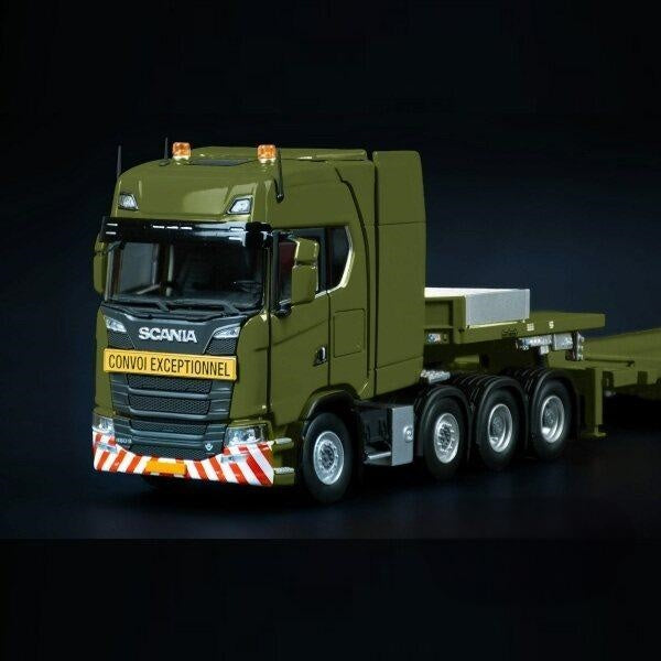 1:50 Scania Convoi Exceptionnel S Serie semi low loader 7 axle IMC Limited Edition 150PCS ONLY Green Diecast Model