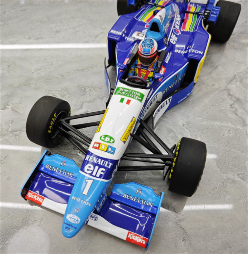 MINICHAMPS Benetton Renault B195 Michael Winner French GP 1995 Limited Edition 1:18 Car Pre-built Model view8