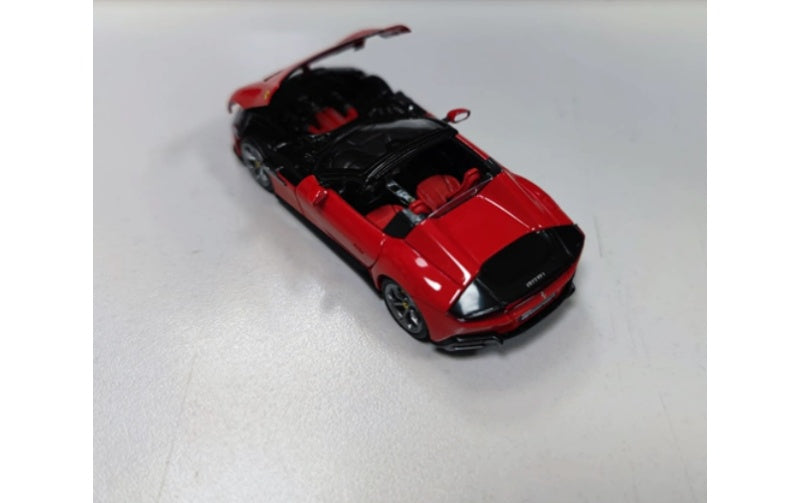 1:64 Ferrari 12 Cilindri Spider  Convertible standard red Phantom Knight  Limited Edition 999PCS ONLY DIECAST Model