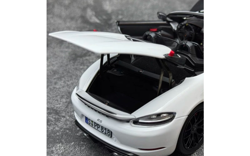 1:18 Porsche 718 Spyder RS White NOREV Convertible DIECAST Car Model