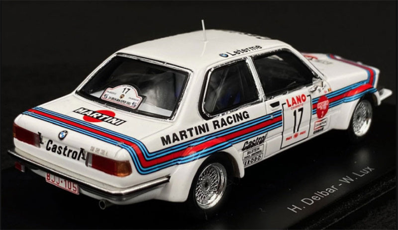 Spark BMW 323i Gr2 Ypres 24H Rally 1980 H.DELBAR 1:43 Car Pre-built Model view2