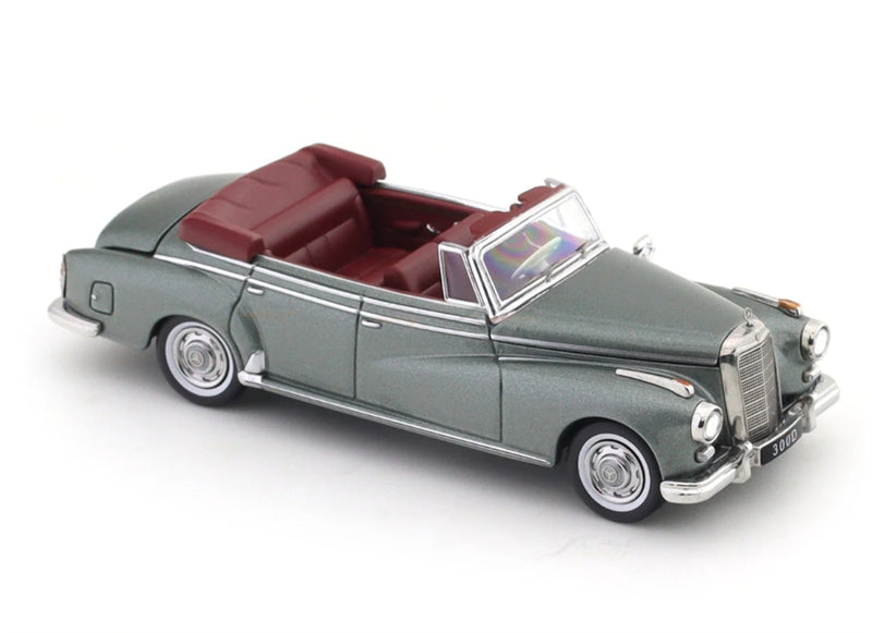 GFCC Mercedes Benz 300D 1959 Convertible Metallic Green LHD 1:64 car Pre-built Model view3