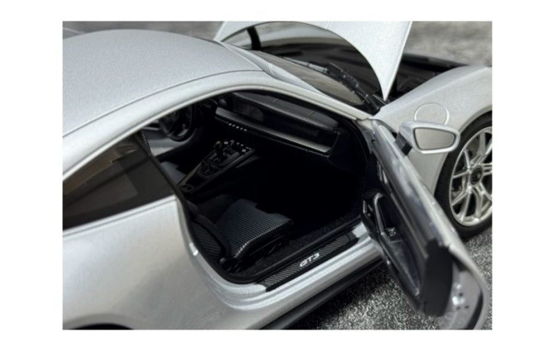 1:18 Porsche 911 992 GT3 RS  Silver - Silver Wheel NOREV  DIECAST Model