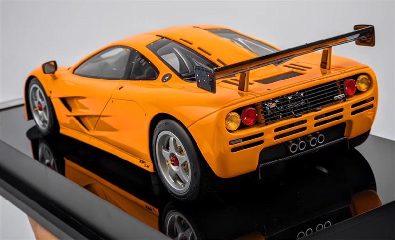1:18 McLaren F1 GTR Orange Amalgam Resin Car Model view3