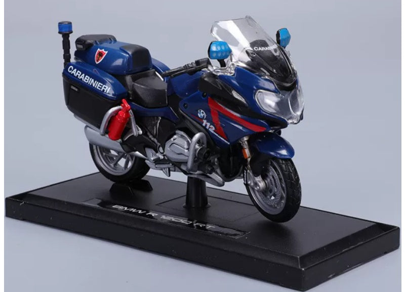 1:18 BMW R1200RT  Dark Blue Italian Edition Maisto  Diecast Police Motorcycle Model
