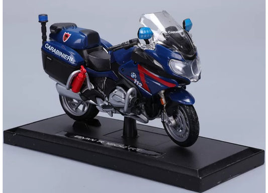 1:18 BMW R1200RT  Dark Blue Italian Edition Maisto  Diecast Police Motorcycle Model