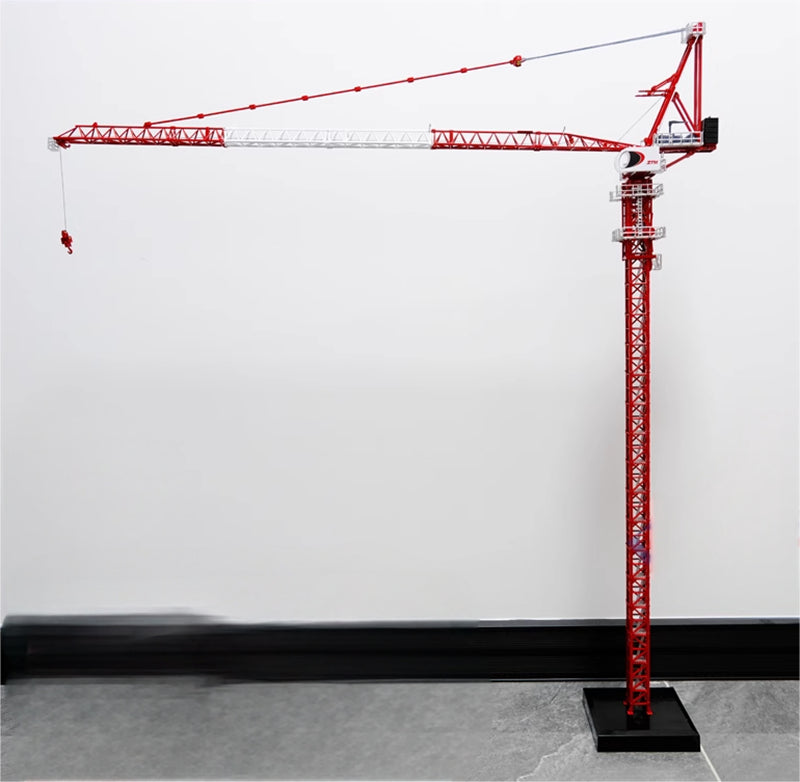 ZTM ZTL5522-14 Boom Tower Crane Project Red/White Painting 1:87 Truck Pre-built Model