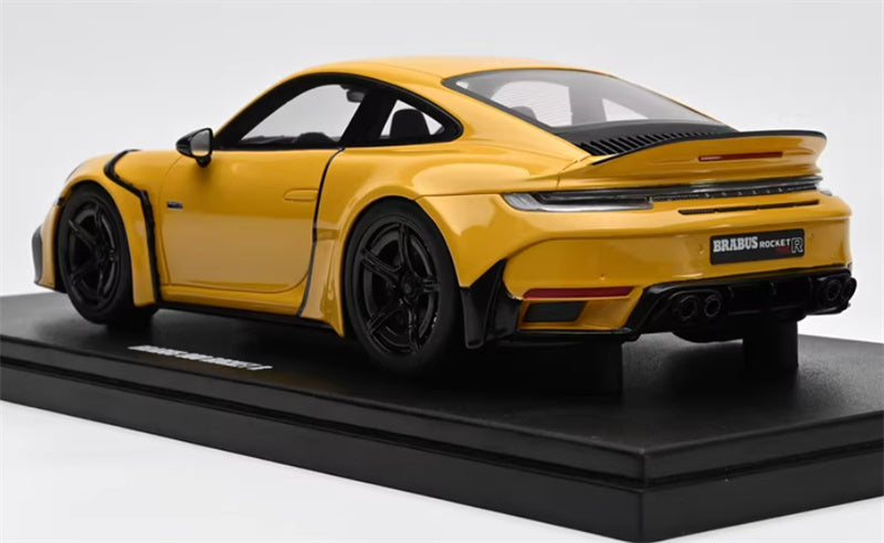 1:18 PORSCHE 911 BRABUS 900 ROCKET-R  Yellow  GT SPIRIT w/ display box Limited Edition 504PCS ONLY Resin Car Model