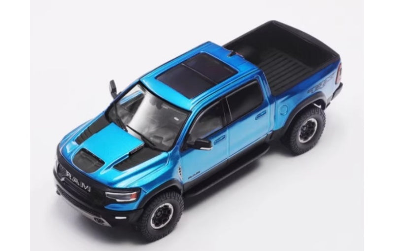 1:64 Dodge RAM TRX Shadow GCD Blue Diecast Model view1