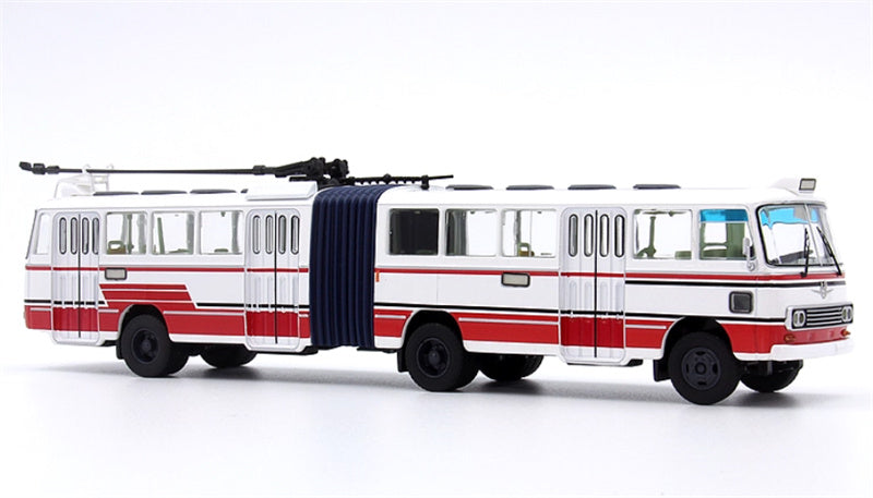 AUTO-GLIMPSE Shanghai Bus SK561G articulated trolley bus red 1:64 Bus Pre-built Model view4