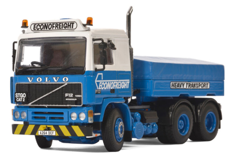 WSI VOLVO F12 6x2 TAG AXLE CLASSIC BALAST BOX & HUIF Econofreight 1:50 Truck Pre-built Model