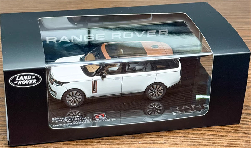 1:43 Land Rover Range Rover Honor Genesis 2022 White Gold Top  LCD MODELS Extended Edition DIECAST Car Model