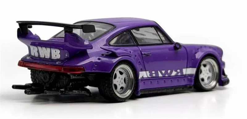 1:64 Porsche RWB 930 purple Model model DIECAST Civil Car Model