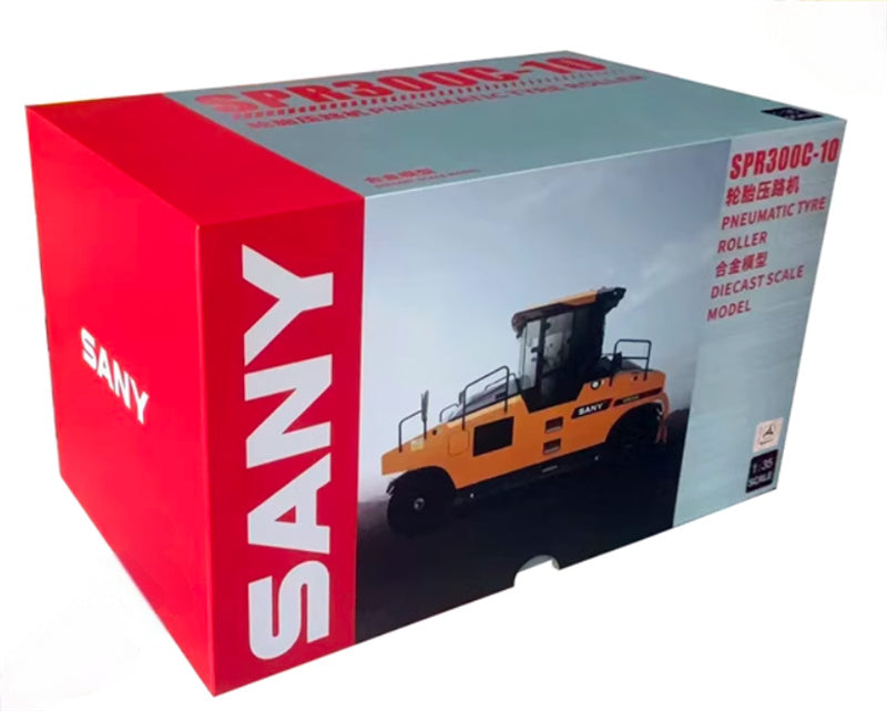 SANY SPR300C Tire Roller 1:35 Truck Pre-built Model