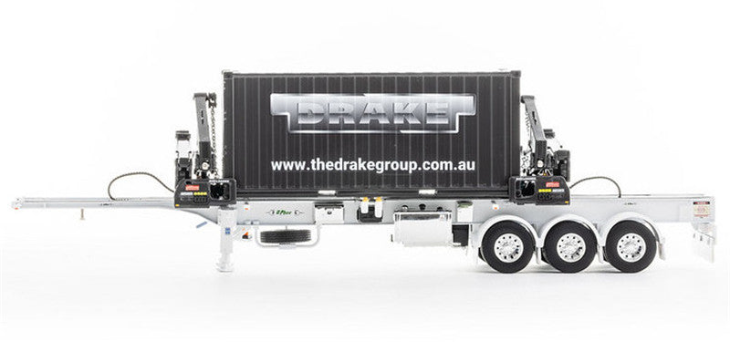 Drake O’Phee BoxLoader Container trailer white 1/50 DIECAST Truck