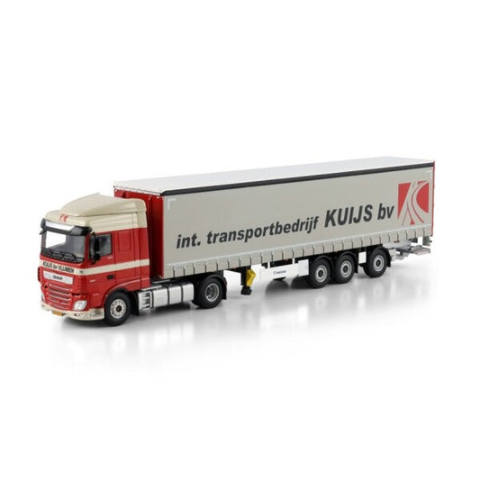 1:50 DAF KUIJS XF MY2017 4X2 TRIDEC CURTAINSIDE TRAILER 3 AXLE WSI   DIECAST Model