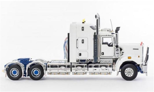 Drake Kenworth C509 Sleeper White Blue Chassis Australian 1:50 Truck Pre-built Model