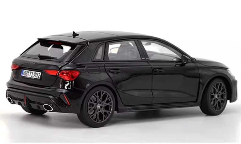 NOREV 2025 Audi RS3 A3 black 1:18 Car Pre-built Model view4