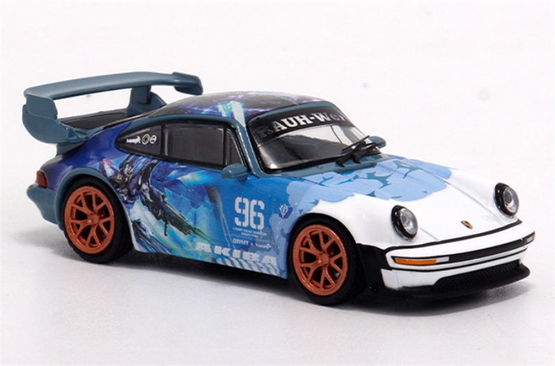 Leixin Porsche Singer Turbo Study 930 Mecha Blue 1:64 Car Pre-built Model view5