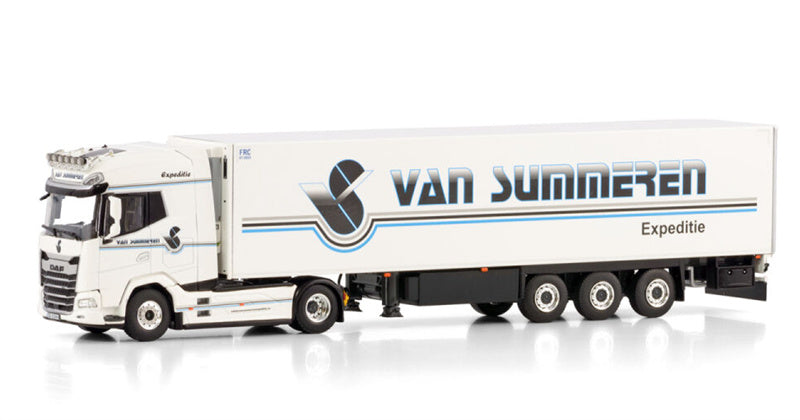 WSI DAF XG+ 4X2 REEFER TRAILER - 3 AXLE Van Summeren 1:50 Truck Pre-built Model