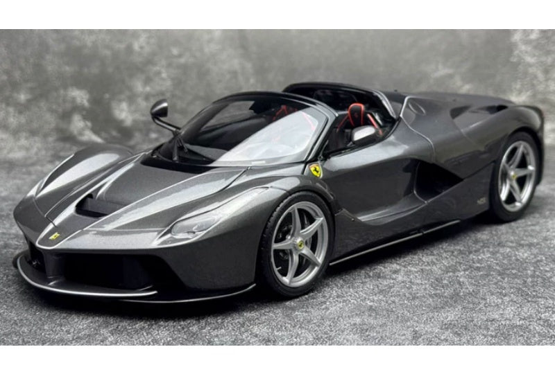 1:18 Ferrari LaFerrari  Grey - Silver Wheel BBR MODELS convertible version DIECAST Model