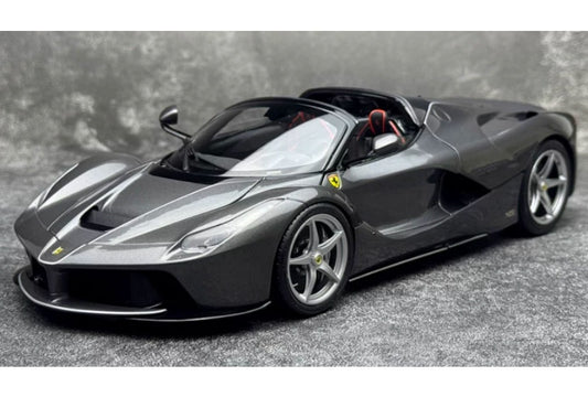1:18 Ferrari LaFerrari  Grey - Silver Wheel BBR MODELS convertible version DIECAST Model