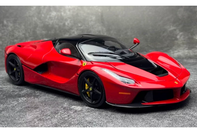1:18 Ferrari LaFerrari  Red Black Cover - Black Wheel BBR MODELS  DIECAST Model