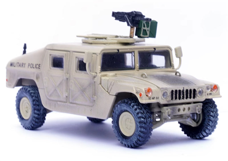 PANZERKAMPF US M998 Humvee 4x4 Utility Vehicle with Grenade Launcher Gulf 89th Military Police Brigade 92nd Regiment A Company 4th Traffic Platoon 1:64 Tank Pre-built Model
