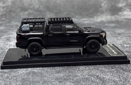 GCD Toyota Tundra TRD PRO pickup left hand drive Black with accessories 1:64 Car Pre-built Model view2