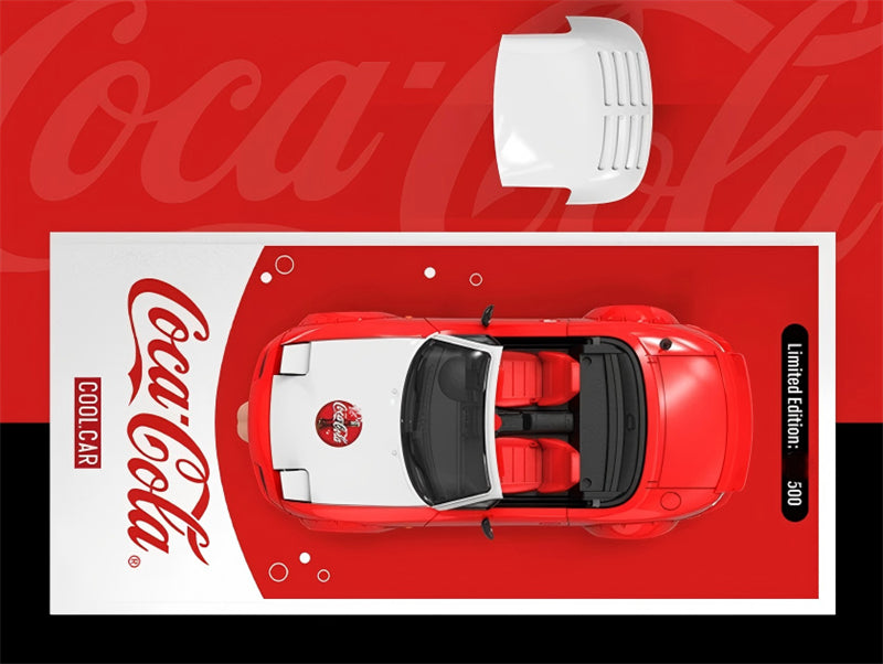 1:64 Mazda MX-5 White/red COOL.CAR Limited Edition 500PCS ONLY DIECAST Civil Car Model
