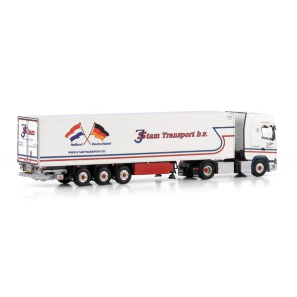 1:50 SCANIA J. STAM S HIGHLINE CS20H 4X2 REEFER TRAILER 3 AXLE WSI   DIECAST Model
