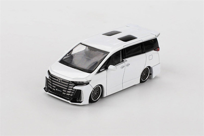 1:64 Toyota Vellfire 40 KUHL White MINIGT DIECAST Model