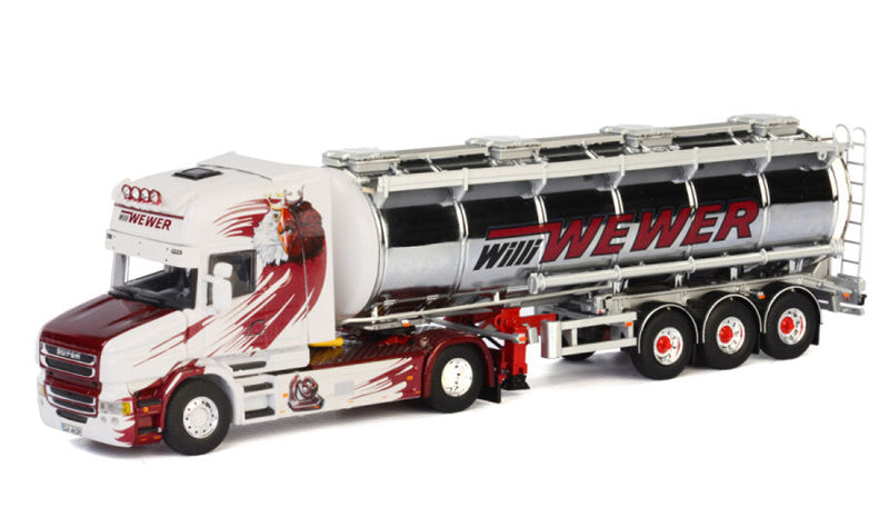 WSI Scania T6 Torpedo 4x2 Tanktrailer Willi Wewer 1:50 Truck Pre-built Model