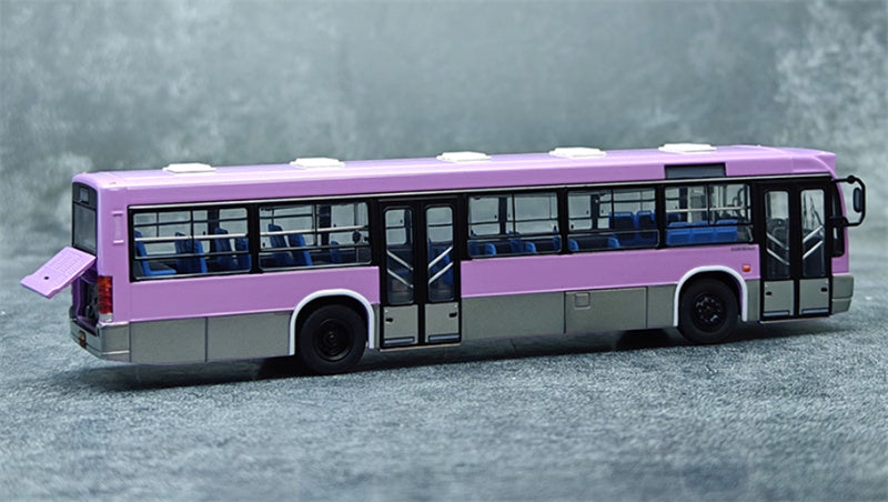 AUTO-GLIMPSE Huanghai DD6121HS City Bus Non air-conditioned version Purple 1:64 Bus Pre-built Model view7