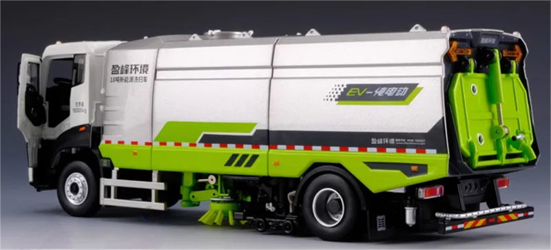 INE ENVIRO New energy 18 ton washing and sweeping vehicle Sand ash 1:35 Truck Pre-built Model