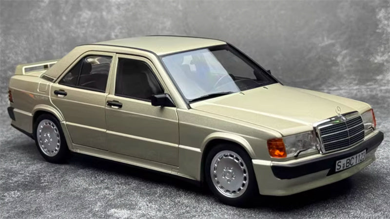 NOREV Mercedes Benz 190E 2.3-16 1984 Tail version Smoke Silver Metallic 1:18 Car Pre-built Model view4