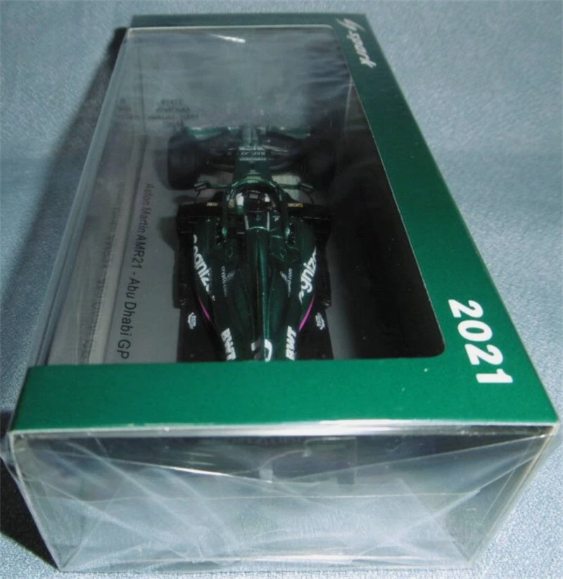 Spark Aston Martin AMR21 Abu Dhabi GP 2021 LANCE STROLL100th GP 1:43 Car Model view10