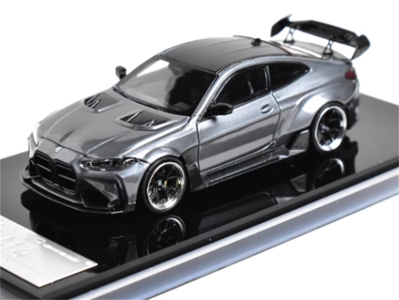 1:64 BMW G82 M4 ADRO BODY KIT Widebody Titanium Steel Grey SW DIECAST Limited Edition 500pcs ONLY Model
