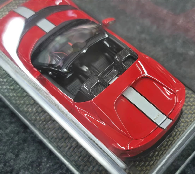 BBR MODELS Ferrari 812 competizione A red Silver stripe LTD 68PCS 1:43 Car Model view4