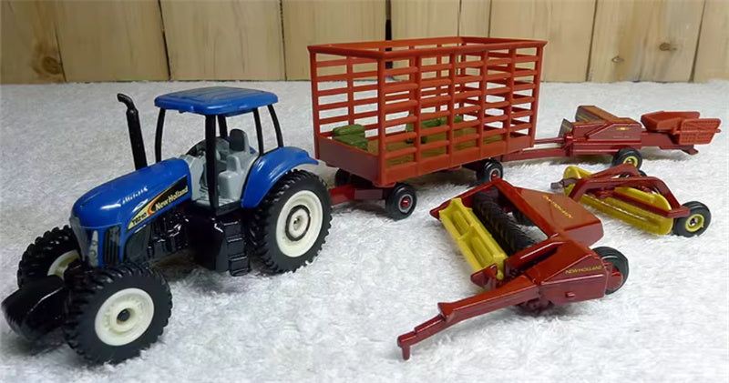 ERTL New Holland TG210 tractor trailer Haying Set red 1:64 Truck Pre-built Model