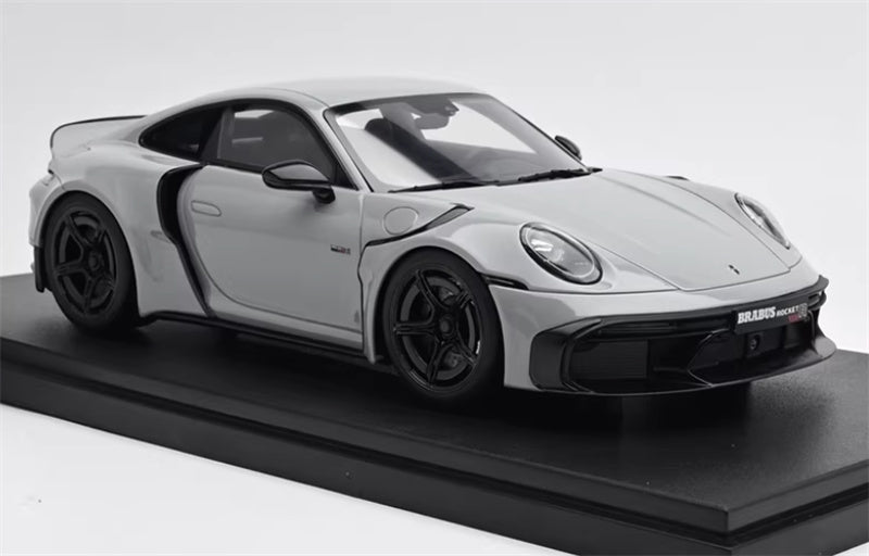 1:18 PORSCHE 911 BRABUS 900 ROCKET-R  Grey  GT SPIRIT No display box Limited Edition Resin Car Model