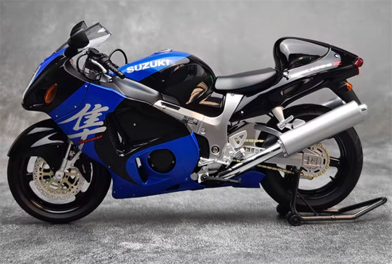 1:12 Suzuki GSX-1300R Hayabusa  blue-black  LCD MODELS  DIECAST motorcycle Model
