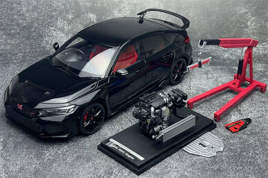 1:18 Honda Civic Type R FL5  Crystal Black Pearl MOTORHELIX Limited Edition 699PCS ONLY DIECAST Model
