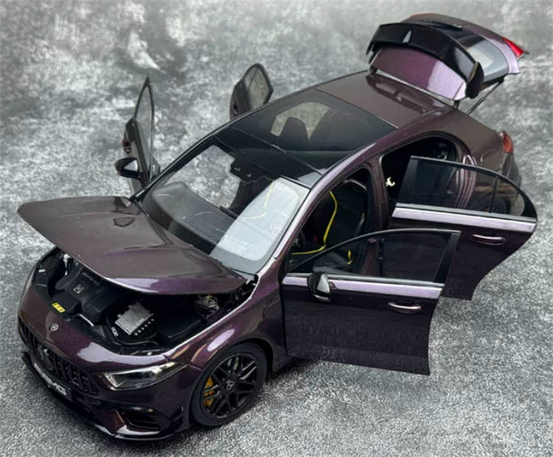 1:18 Mercedes-Benz AMG A45 S  purplish red NZG Limited Edition 300PCS ONLY DIECAST Model