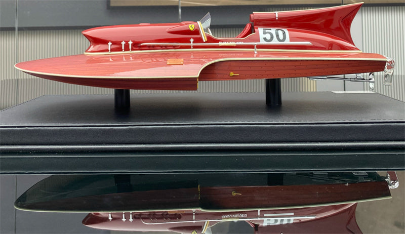 1:18 Ferrari Hydroplane #50 red VMB Resin Ship Model view3