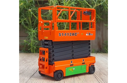 Dingli S1412AC+ Scissor Type Aerial Work Platform 1:30 Truck Pre-built Airliner Model Display view1