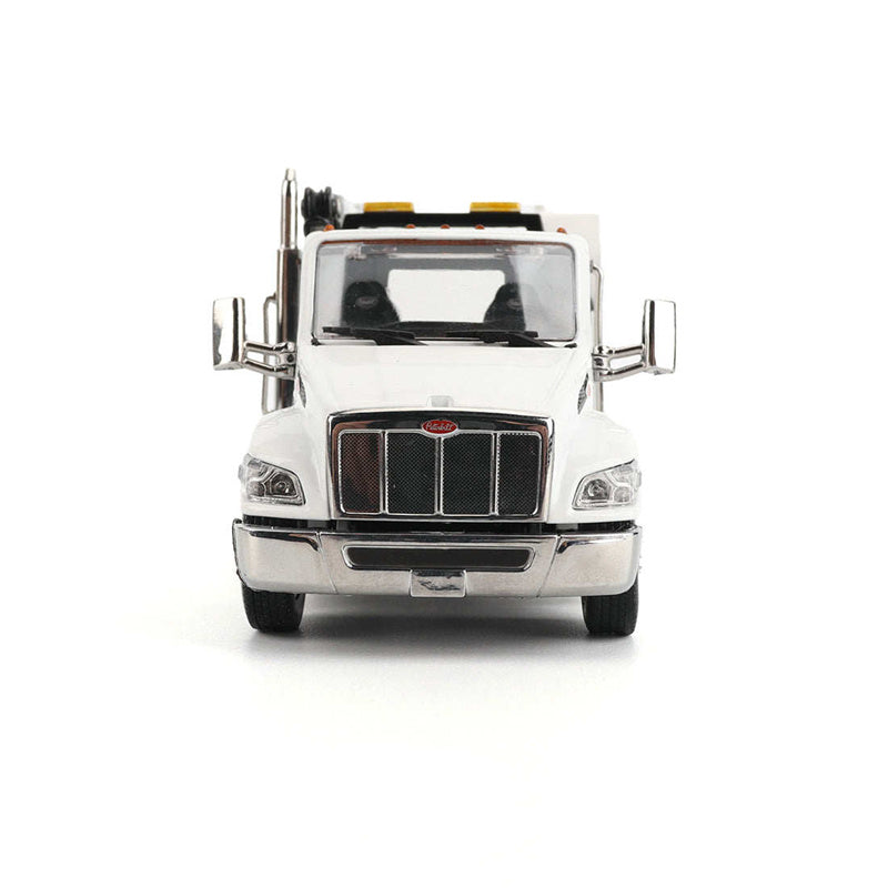1:50 Peterbilt Auto Crane 536 Caterpillar Titan85-Body HC14-Crane Work Truck w/ Miller EnPak Limited Collectors Edition White Diecast Model