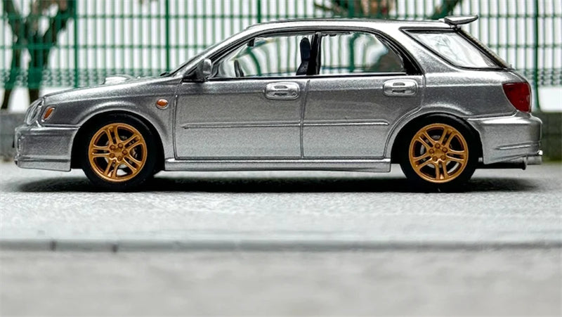 1:64 Subaru Impreza WRX STI 7th Generation Wagon  Silver Gray Furuya DIECAST Model
